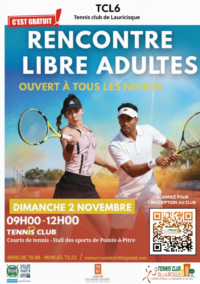 🎉 RENDEZ-VOUS TENNIS ADULTES ! 🎉