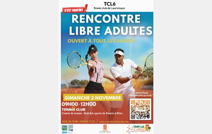 🎉 RENDEZ-VOUS TENNIS ADULTES ! 🎉